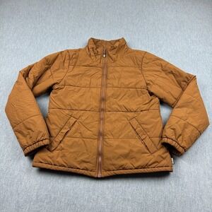 REI Co-Op Jacket Womens Small Brown Groundbreaker Insulated Full Zip Outdoor